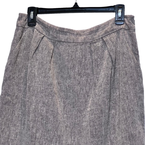 Tabitha Anthropologie Lined Linen Skirt W/ Pockets - - Picture 3 of 11